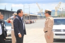 พลเอก ประยุทธ์  จันทร์โอชา นายกรัฐมนตรีและคณะ ตรวจพื้นที่การพัฒนาท่าเรือจุกเสม็ดในเชิงพาณิชย์ โดยมี พลเรือโท วิพากษ์  น้อยจินดา ผู้บัญชาการฐานทัพเรือสัตหีบ และ พลเรือตรี อารักษ์  แก้วเอี่ยม ผู้อำนวยการ การท่าเรือสัตหีบ ฐานทัพเรือสัตหีบ ร่วมให้การต้อนรับ